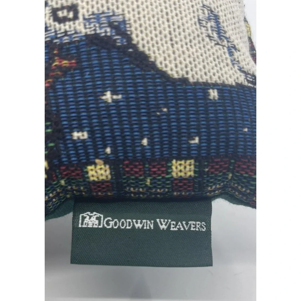 Goodwin Weavers Christmas Tapestry Pillow Snowman Door Hanging‎ Holiday 6x6